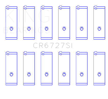 King Engine Bearings Toyota 1Fzfe 4477Cc (Size +0.75mm) Connecting Rod Bearing Set - CR6727SI0.75