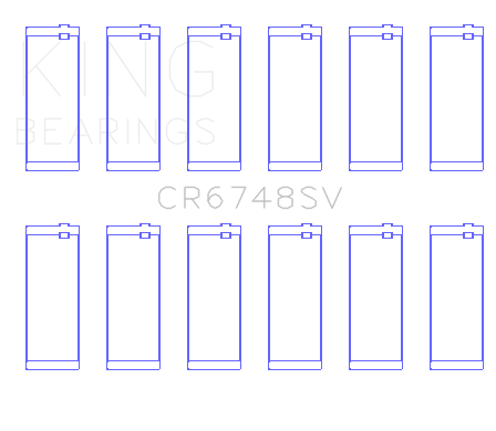 King BMW/OPEL M51/M57/D25/Y25 TD Sputter Connecting Rod Bearing Set - CR6748SV