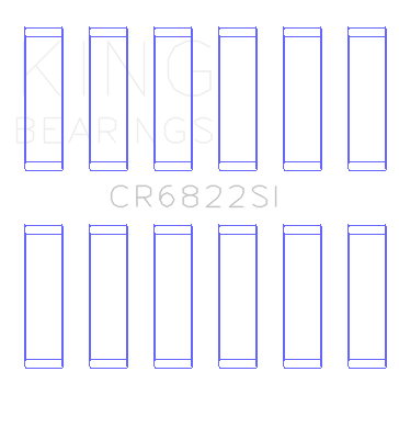 King Engine Bearings Chrysler 226 (3.7L) (Size +0.75mm) Connecting Rod Bearing Set - CR6822SI0.75