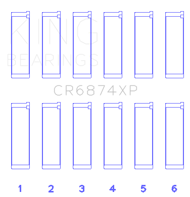 King Subaru EZ30/EZ30D (Size STD) Performance Rod Bearing Set - CR6874XP