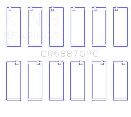 King Toyota Supra B58 Connecting Rod Bearing Set - CR6887GPC