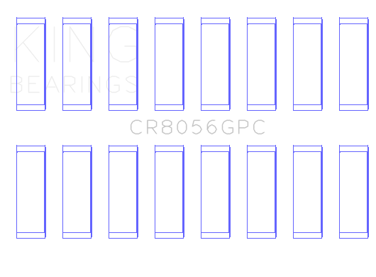 King Ford 6.7 Power Stroke V8 Diesel (Size STDX) Connecting Rod Bearing Set - CR8056GPCSTDX