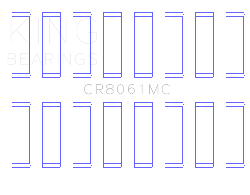 King Toyota 3UR-FE (Size 0.05) Connecting Rod Bearing Set - CR8061MC0.5