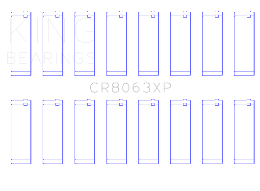King BMW S62 Connecting Rod Bearing Set - CR8063XP