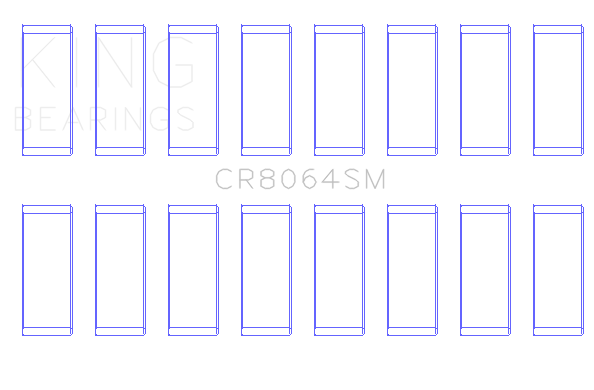 King Ford Godzilla 7.3L Connecting Rod Bearing Set - CR8064SM010