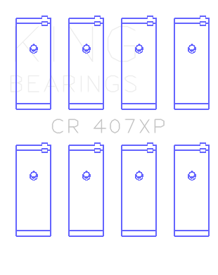 King Nissan CA18DET (Size STD) Performance Rod Bearing Set - CR407XP