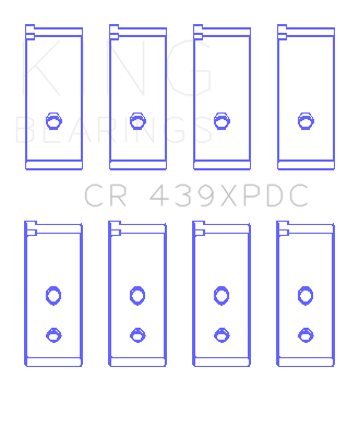 King Honda B18A1/B18B1 pMaxKote Performance Rod Bearing Set - CR439XPDC