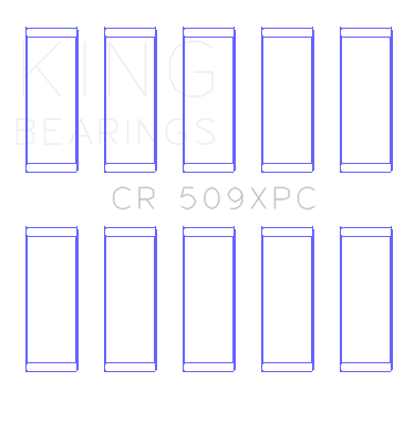 King Engine Bearings Ford St 2.5L Turbo Hyda (Size +0.25mm) Connecting Rod Bearing Set - CR509XPC0.25