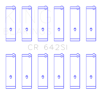 CONNECTING ROD BEARING SET, For FORD V6 177CI 2.8L, 245CI 4.0L - CR642SI