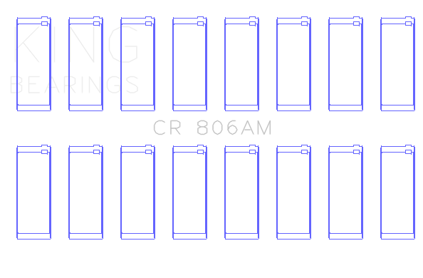 King Engine Bearings Connecting Rod Bearing Chrysler 361CI 383CI - CR806AM060