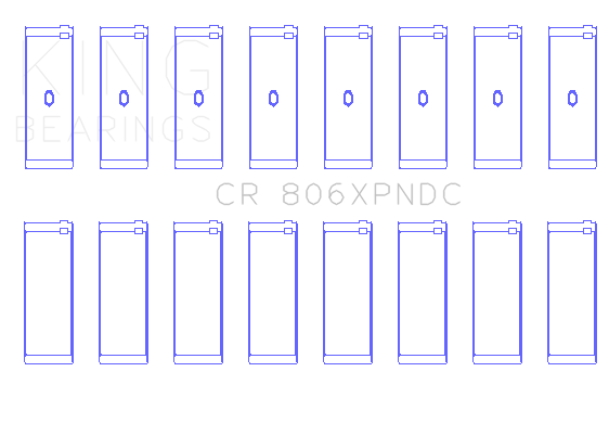 King Chrysler 361ci / 383ci  Coated Performance Rod Bearing Set - CR806XPNDCSTDX