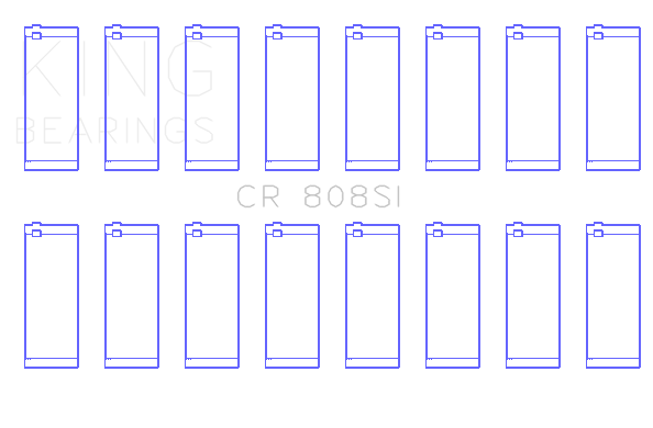 King Chevrolet 369-502 GEN IV/V/VI (Size +0.20) Rod Bearing Set - CR808SI020