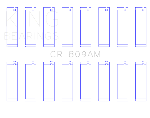 King Ford 330/332/352/360/390/410/248 Engine Rod Bearings - CR809AM
