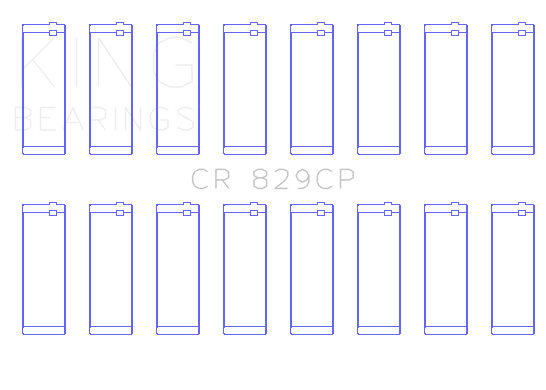 King IHC/FORD 420CI 6.9L / 445CI 7.3L 16V (Size Standard) Connecting Rod Bearing Set - CR829CP