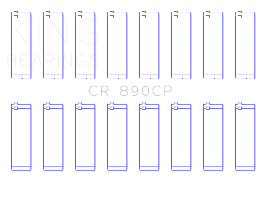 King Land Rover 4.0L EFI 4.6L (Size Standard) Connecting Rod Bearing Set - CR890CP