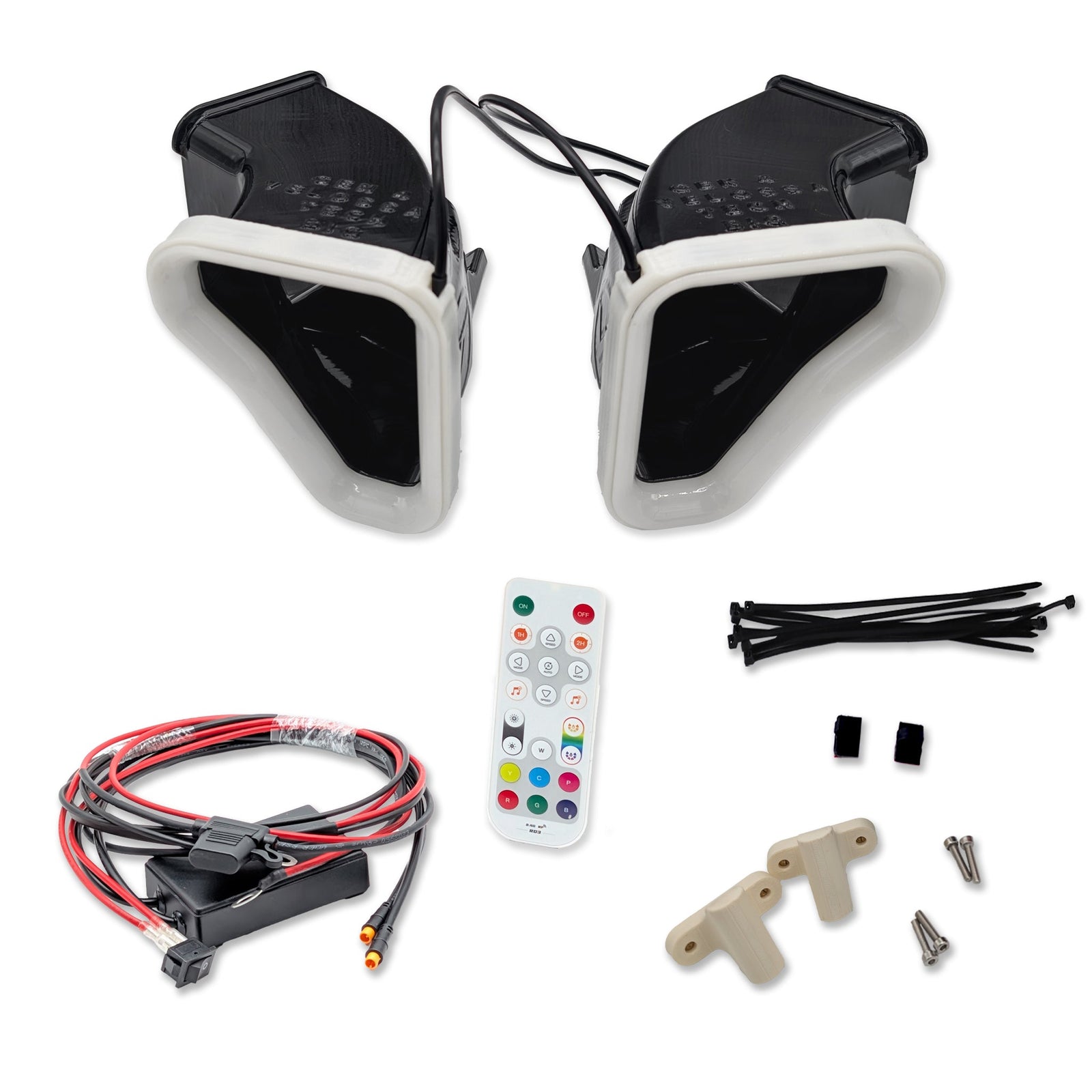 2020+ Cadillac CT4-V Dual BIG MOUTH LIT KIT Ram Air Intake Snorkels
