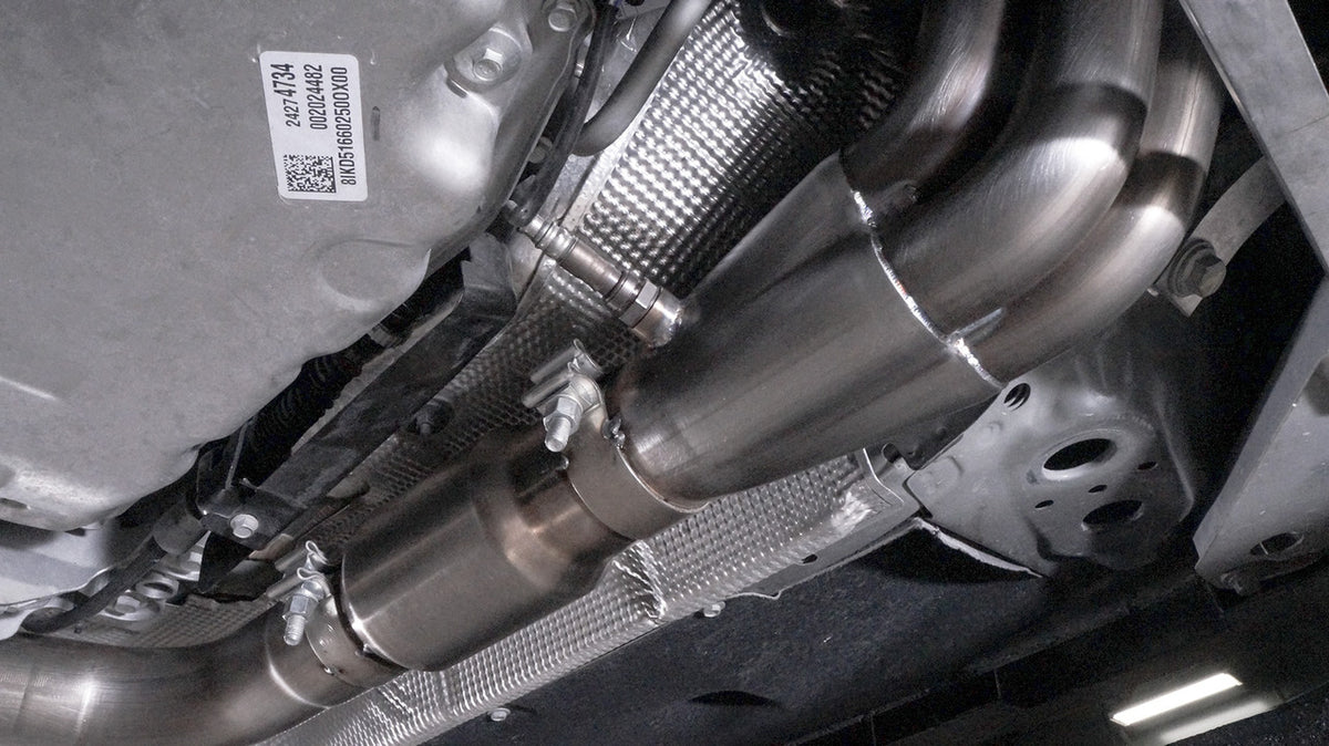 Stainless Works - 2016-19 Cadillac CTS-V Long Tube Header Kit - CTSV16HCATSW