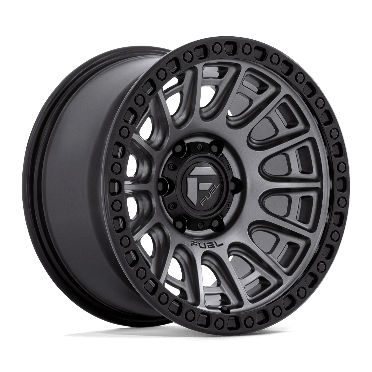 Fuel Off-Road D835 17X8.5 Matte Gunmetal W/ Black Ring 6x120 +34mm