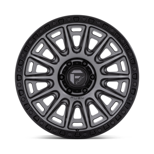 Fuel Off-Road D835 20X9 Matte Gunmetal W/ Black Ring 6x135 +1mm