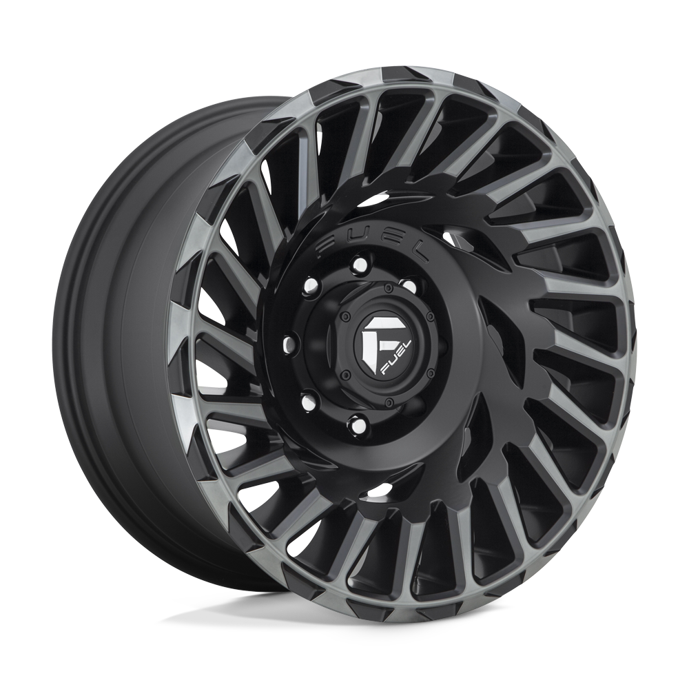 Fuel Off-Road Aluminum Wheels 20X10 Cyclone D683 Matte Machined Double Dark Tint