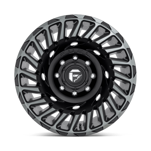 Fuel Off-Road Aluminum Wheels 20X10 Cyclone D683 Matte Machined Double Dark Tint