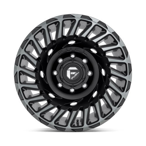 Fuel Off-Road Aluminum Wheels 18X9 Cyclone D683 Matte Machined Double Dark Tint