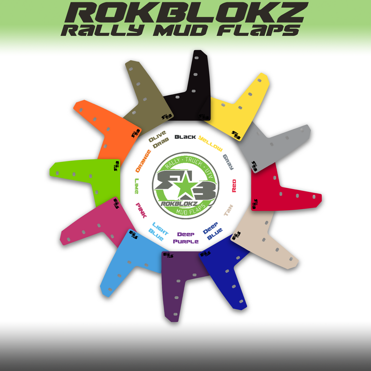 Rokblokz Mud Flap Color Options