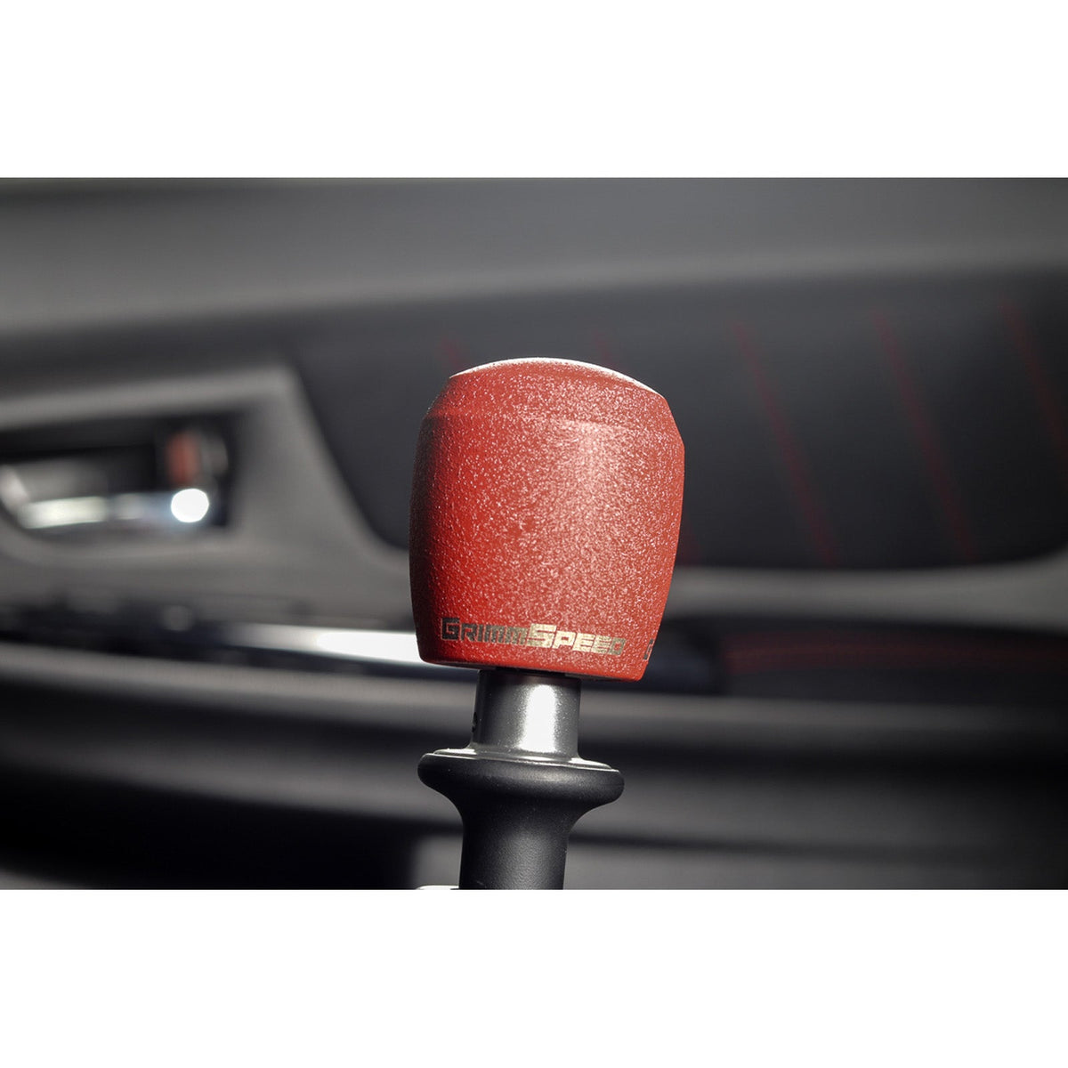 GrimmSpeed Stubby Shift Knob Stainless Steel Black - M12x1.25 - GRM380002