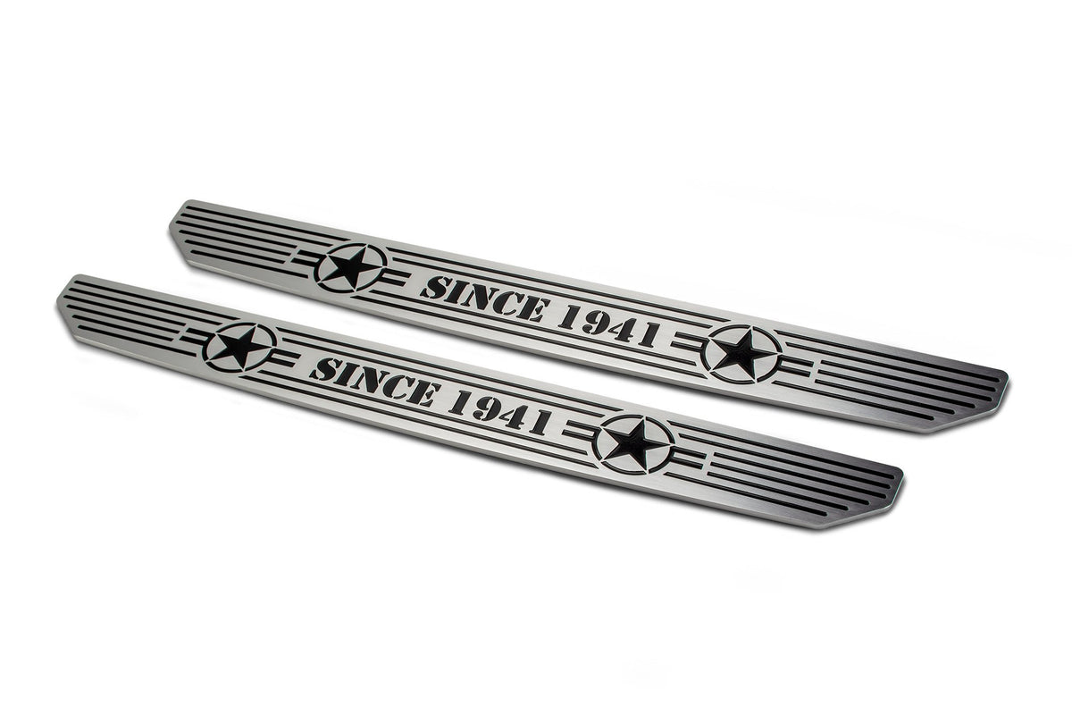 DV8 Offroad - Front Sill Plates with in.Since 1942 in. Logo - D-JL-180014-STR2