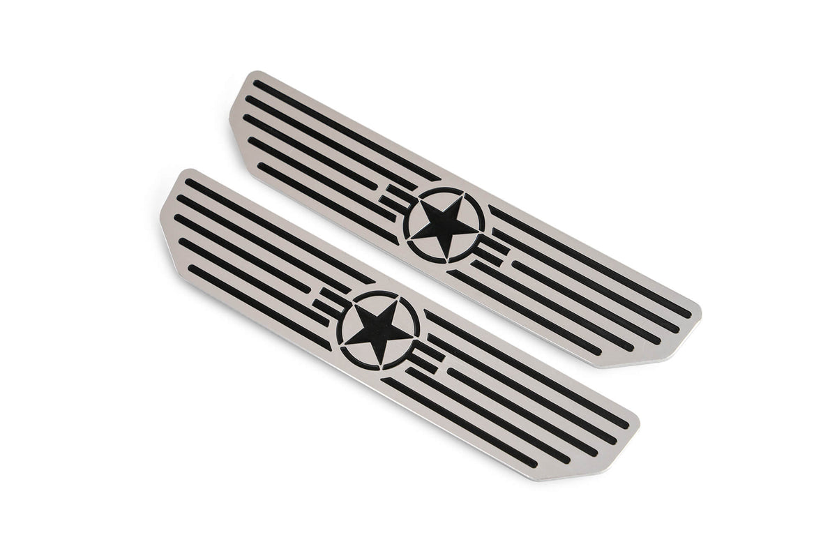 DV8 Offroad - Rear Sill Plates with in.Since 1942 in. Logo - D-JL-180014-STR4