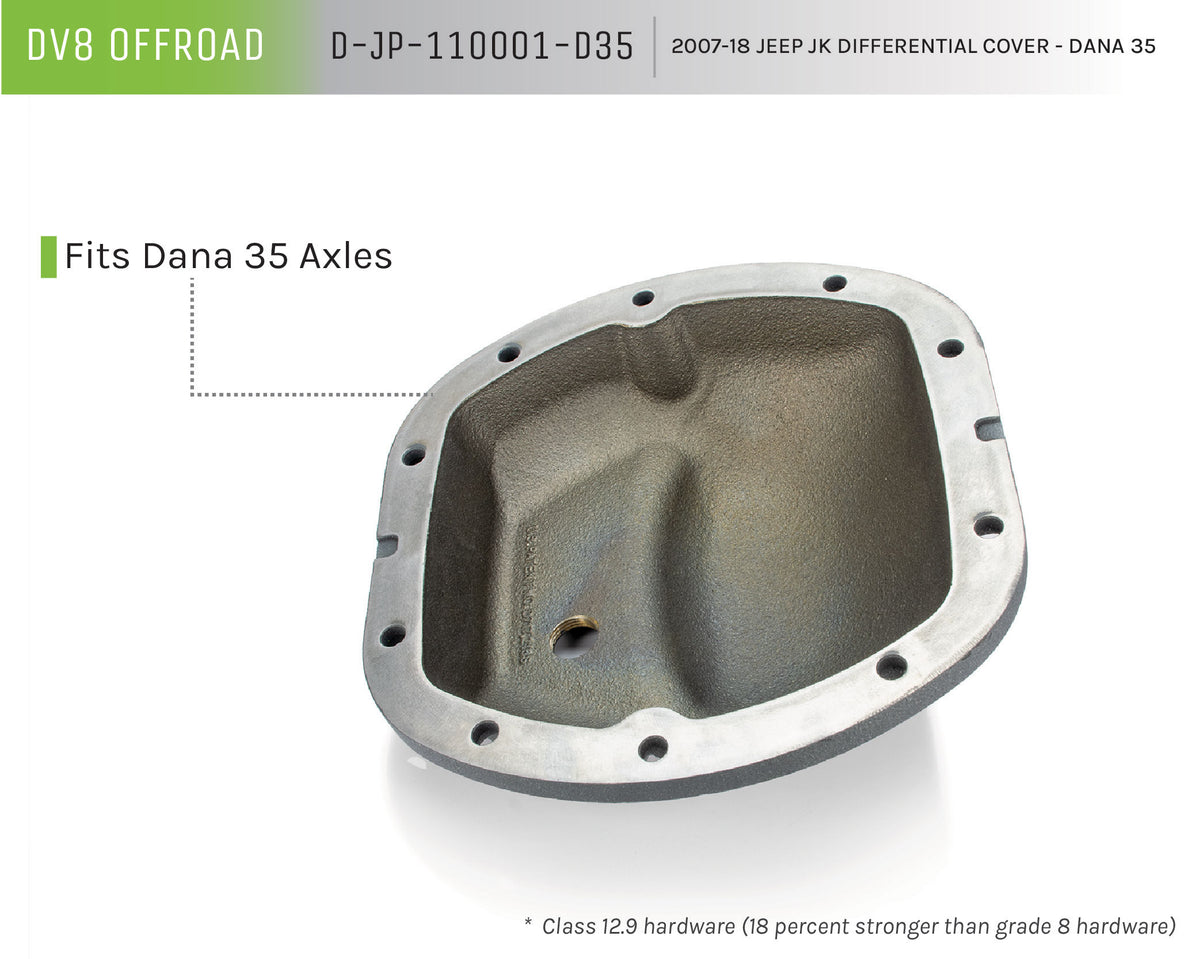 DV8 Offroad - Differential Cover; Dana 35 - D-JP-110001-D35