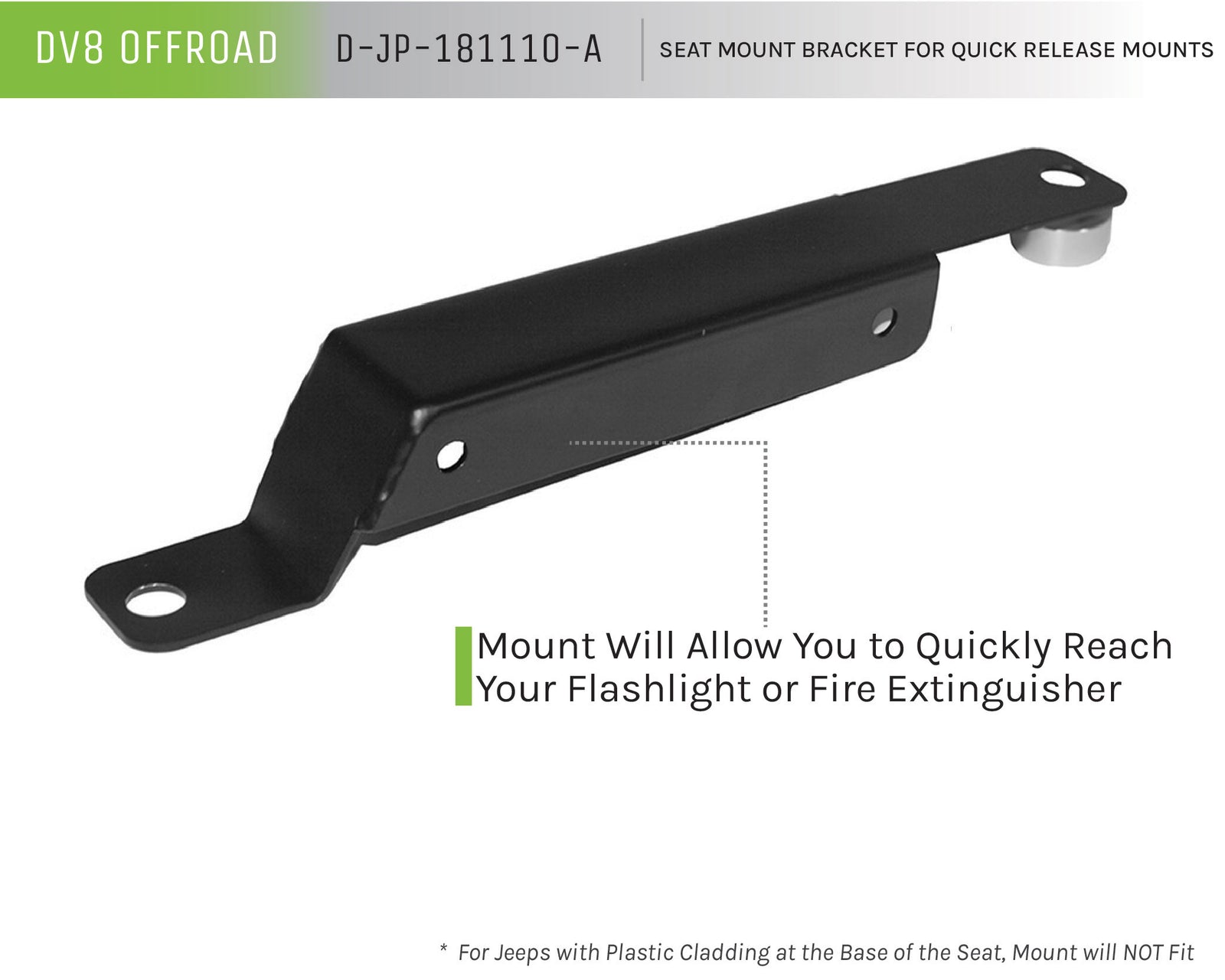 DV8 Offroad - Seat Mount Bracket - D-JP-181110-A