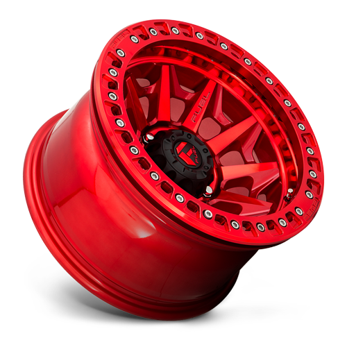 Aluminum Wheels 17X9 Covert Beadlock D113 5 On 127 Candy Red 71.5 Bore -15 Offset Multi Spoke Fuel Off Road Wheels