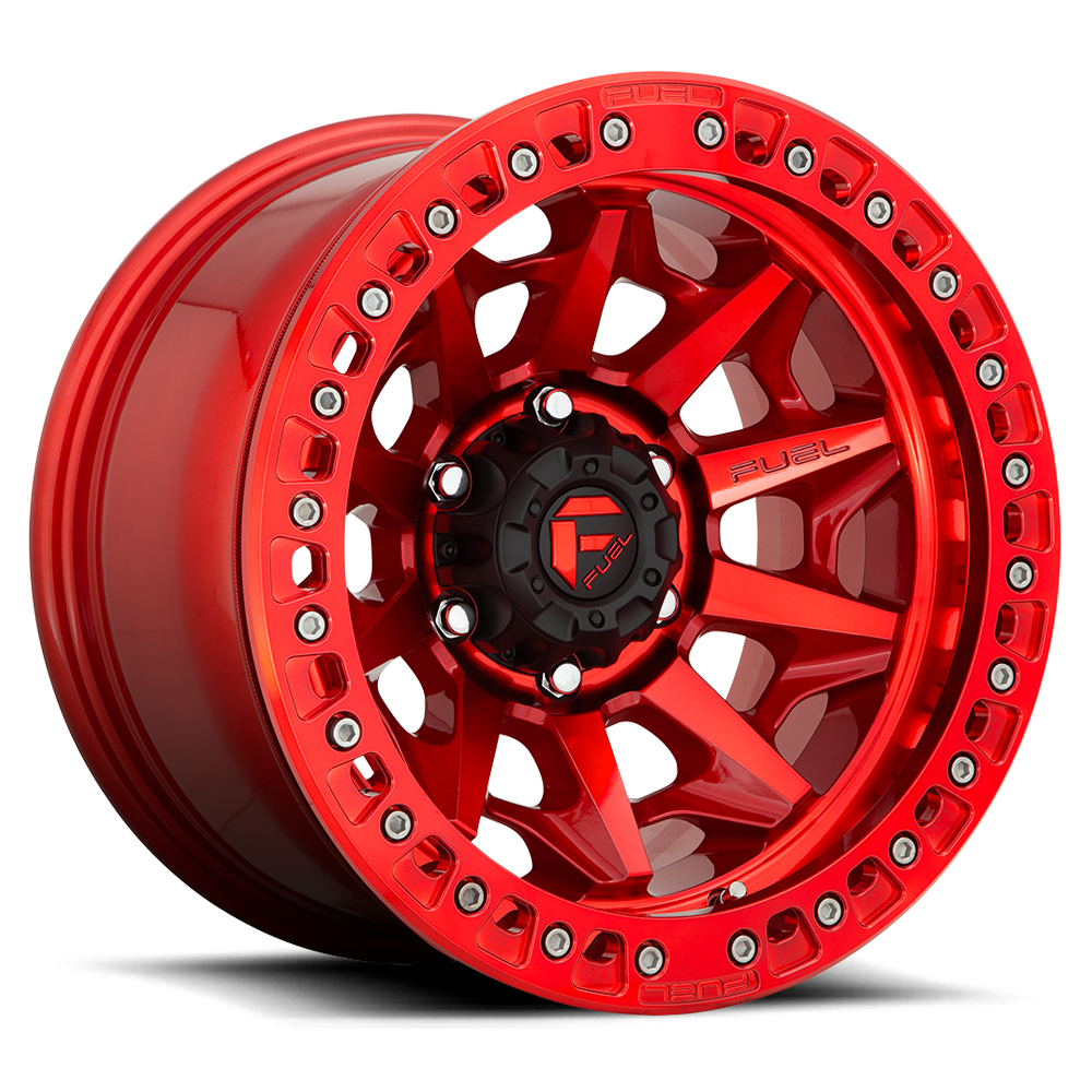 Fuel Off-Road Aluminum Wheels 17X9 Covert Beadlock D113 Candy Red