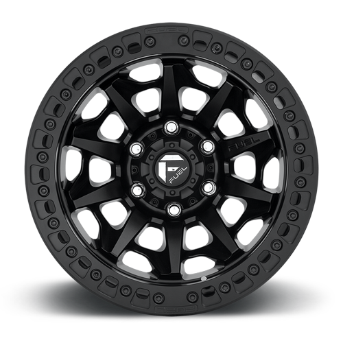 Aluminum Wheels 17X9 Covert Beadlock D114 6 On 135 Matte Black 87.1 Bore -15 Offset Multi Spoke Fuel Off Road Wheels
