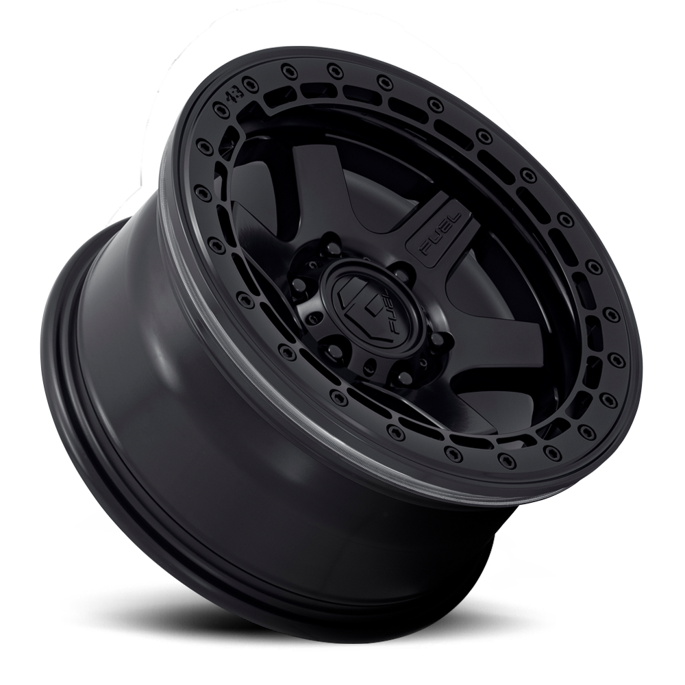 Aluminum Wheels 17X8.5 Block Beadlock D122 6 On 135 Matte Black Matte Black Ring 87.1 Bore 0 Offset 6 Spoke Fuel Off Road Wheels