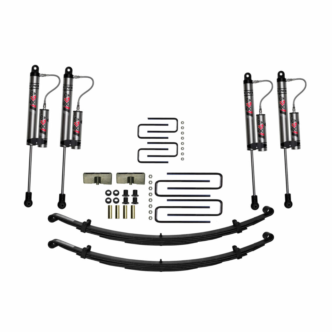 Skyjacker 61-74 Dodge W100 4 In Suspension Lift Kit With Adx M2.0 Aluminum Monotube Shocks - D400AK-XM