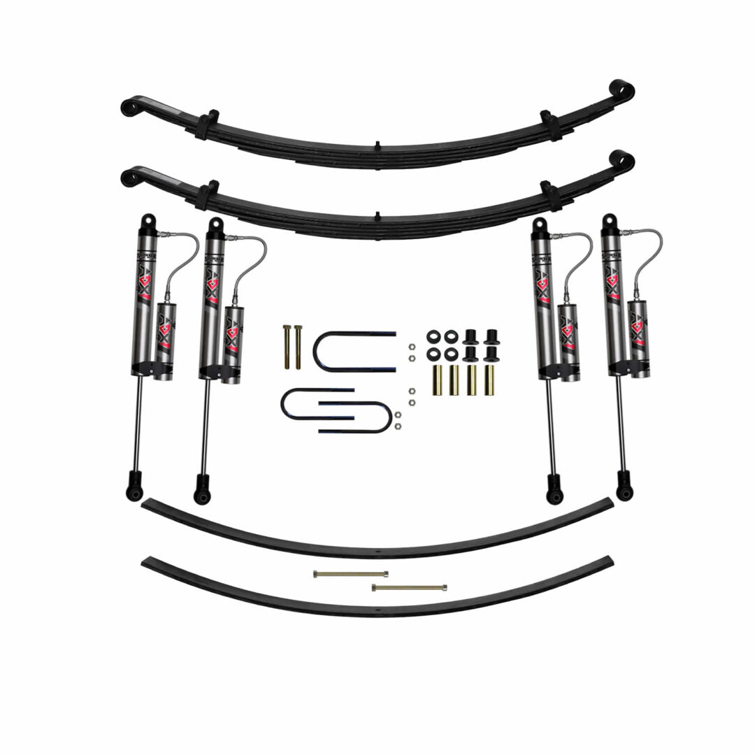 Skyjacker 75-93 Dodge W300 4 In Suspension Lift Kit With Adx M2.0 Aluminum Monotube Shocks - D400CAK-XM