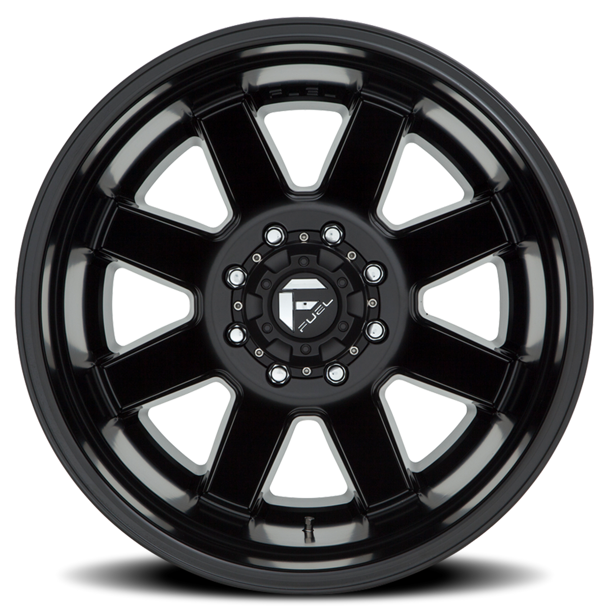 Dually Wheels 20X8.3 Maverick Dually D436 8 On 165.1 Matte Black 121.5 Bore -215 Offset 7 Spoke Outer Dually Fuel Off Road Wheels