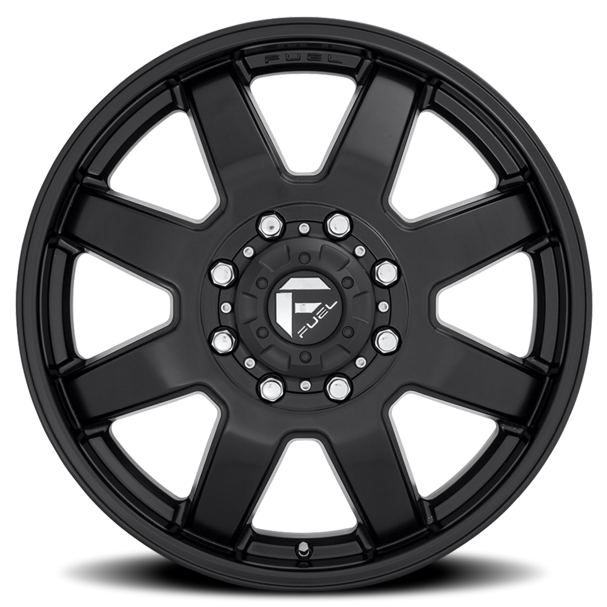 Dually Wheels 20X8.3 Maverick Dually D436 8 On 165.1 Matte Black 121.5 Bore 122 Offset 7 Spoke Front Dually Fuel Off Road Wheels