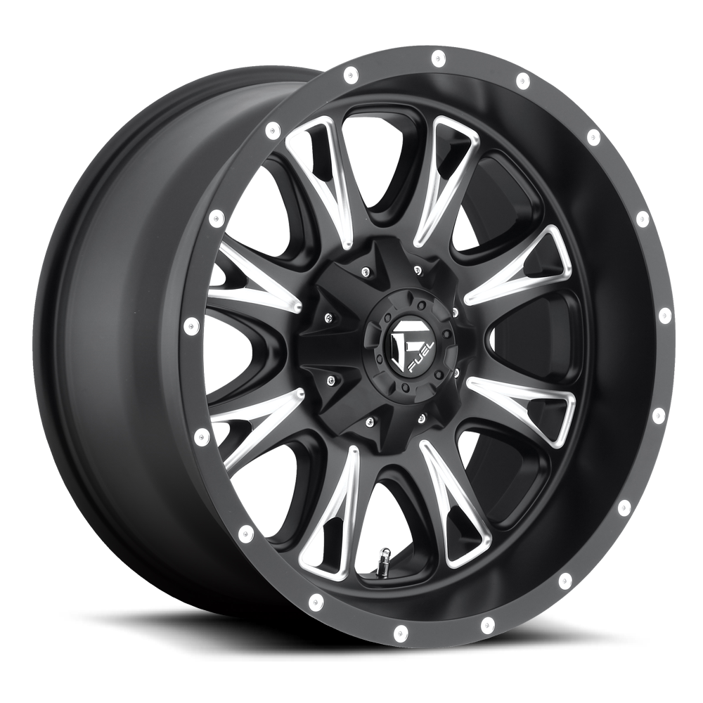 Fuel Off-Road Aluminum Wheels 17X9 Throttle D513 Black/Milled