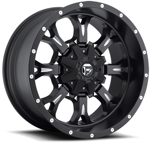 Aluminum Wheels 20X9 Krank D517 5 On 114.3/5 On 127 Matte Black/Milled 78.1 Bore 1 Offset Fuel Off Road Wheels