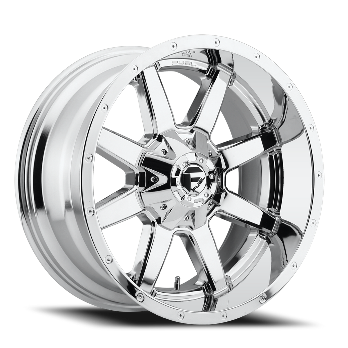 Aluminum Wheels 17X9 Maverick D536 8 On 165.1 Chrome 125.2 Bore -12 Offset Fuel Off Road Wheels