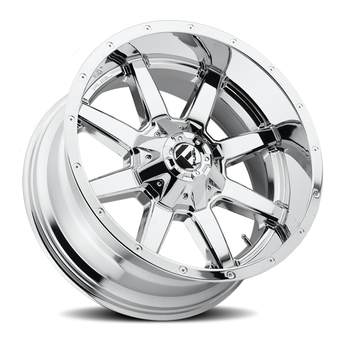 Aluminum Wheels 20X9 Maverick D536 8 On 165.1 Chrome 125.2 Bore 1 Offset Fuel Off Road Wheels
