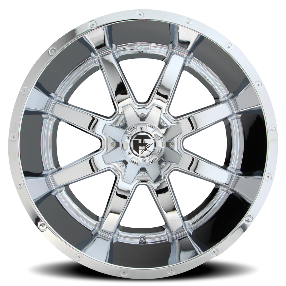 Aluminum Wheels 22X12 Maverick D536 6 On 135/6 On 139.7 Chrome 106.1 Bore -45 Offset Fuel Off Road Wheels