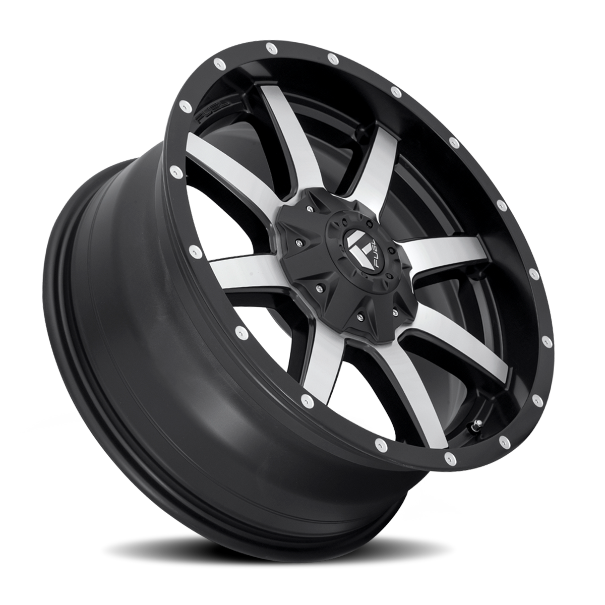 Aluminum Wheels 20X10 Maverick D537 6 On 135/6 On 139.7 Black Machined 106.4 Bore -24 Offset Fuel Off Road Wheels