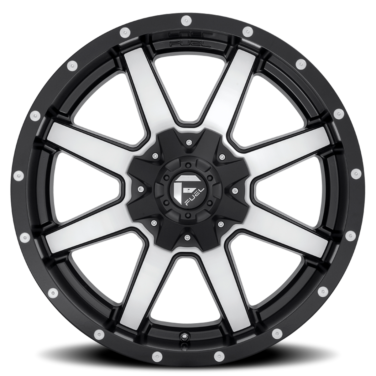 Aluminum Wheels 20X9 Maverick D537 6 On 135/6 On 139.7 Black Machined 106.4 Bore 20 Offset Fuel Off Road Wheels
