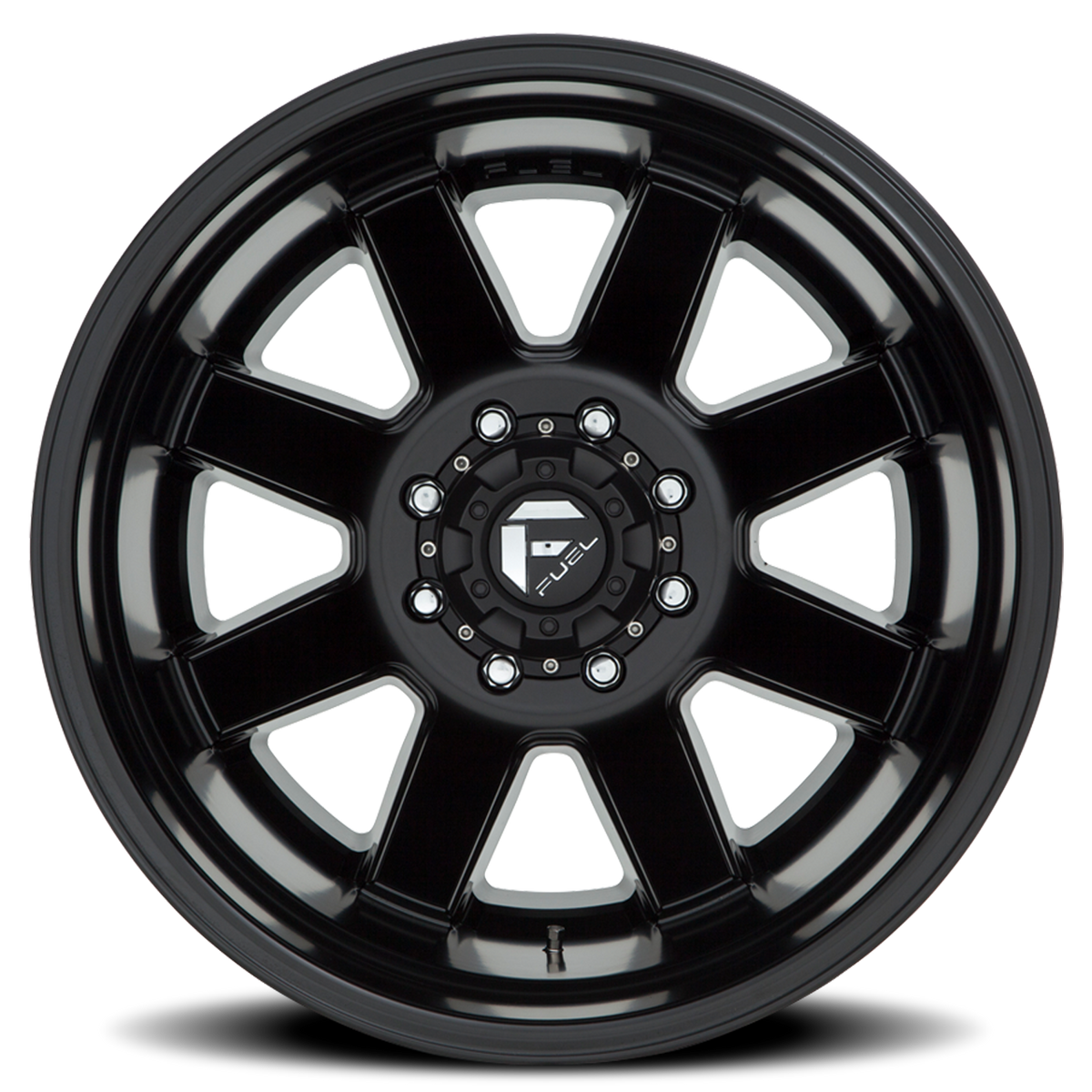 Dually Wheels 20X8.3 Maverick Dually D538 8 On 200 Black Milled 142 Bore -201 Offset 7 Spoke Outer Dually Fuel Off Road Wheels