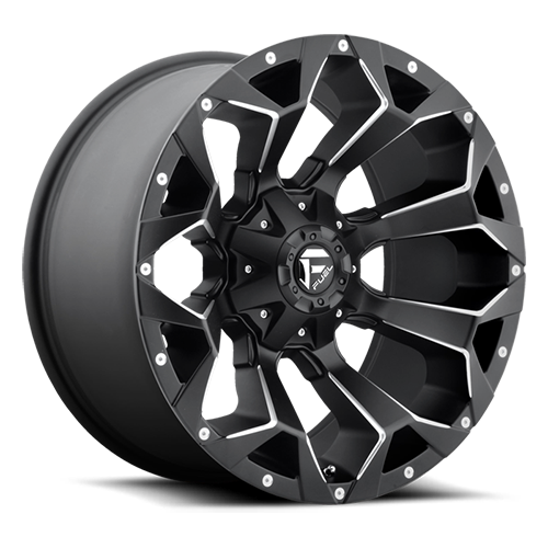 Aluminum Wheels 20X9 Assault D546 5 On 139.7/5 On 150 Matte Black Milled 110.3 Bore 1 Offset 8 Spoke Fuel Off Road Wheels