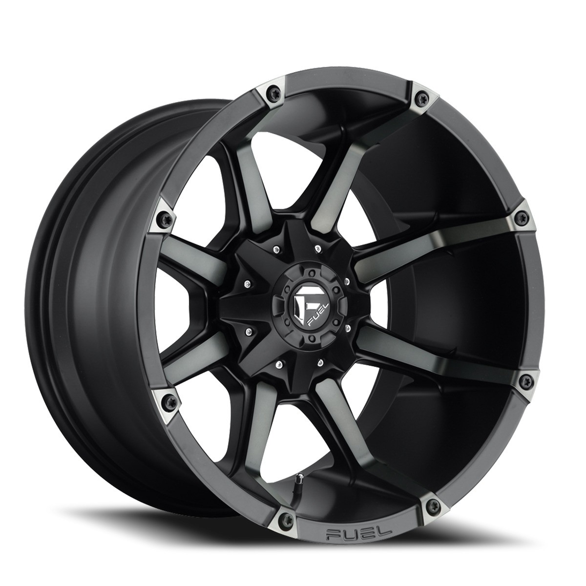 Aluminum Wheels 20X9 Coupler D556 6 On 120/6 On 139.7 Matte Black/Machined Dark Tint 78.1 Bore 19 Offset 8 Spoke Fuel Off Road Wheels